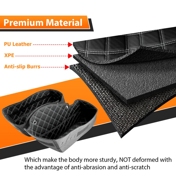 2014 - 2024 Harley Davidson Road King Street Glide Motorcycle Saddlebag Liners w/ Tool Pockets - Mofun - 90209019