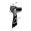 2014 - 2024 Harley Electra Glide Road Glide Aluminum Gloss Black Shield Type Saddlebag Lid Lifter - Mofun - 90705003