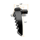 2014 - 2024 Harley Road King Electra Glide Aluminum Gloss Black Sawtooth Type Saddlebag Lid Lifter - Mofun - 90705004