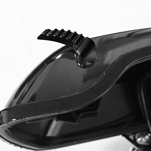 2014 - 2024 Harley Road King Electra Glide Aluminum Gloss Black Sawtooth Type Saddlebag Lid Lifter - Mofun - 90705004