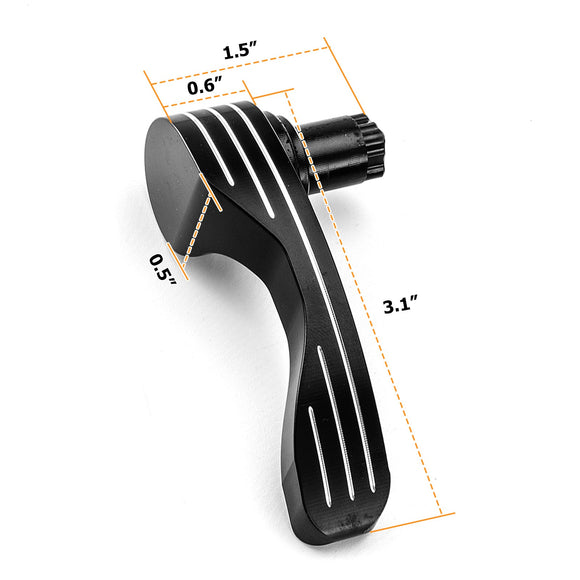 2014 - 2024 Harley Street Glide Road King Aluminum Gloss Black Streamline Saddlebag Lid Lifter - Mofun - 90705002