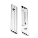 2014 - 2024 Harley Touring Chrome Horizontal Stripes Aluminum Saddlebag Latch Cover - Mofun - 90705013