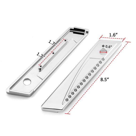 2014 - 2024 Harley Touring Juxtaposition Type Dotted Pattern Saddlebag Latch Cover - Mofun - 90705009