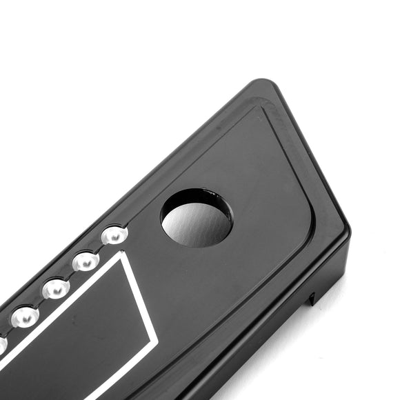 2014 - 2024 Harley Touring Road King Road Glide Aluminum Black Saddlebag Latch Cover | Juxtaposition Type Dotted Pattern - Mofun - 90705010