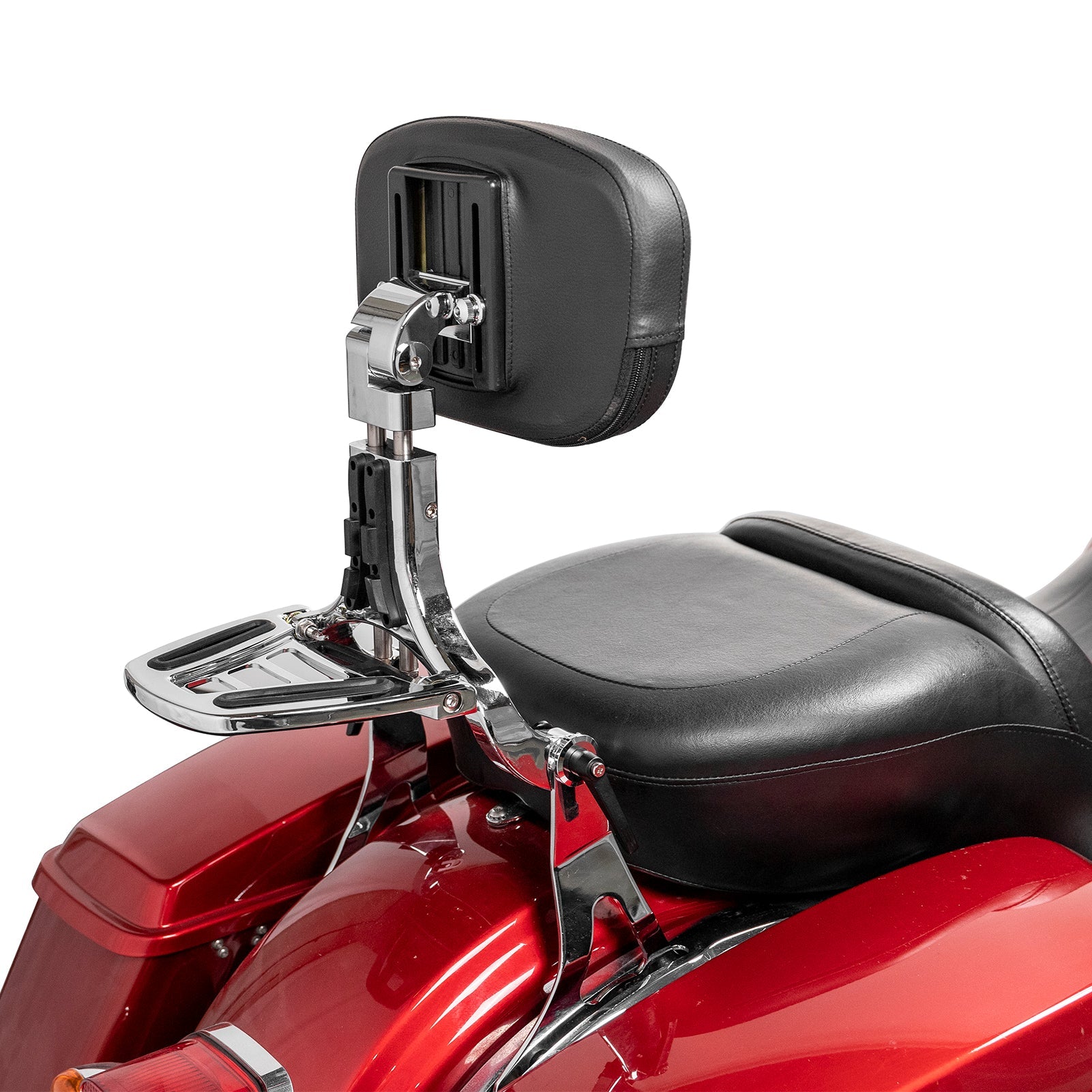 2014 - 2024 Harley Touring Steel & Aluminum Passenger Driver Backrest Multi - Purpose Adjustable Backrest - Mofun - 90302161