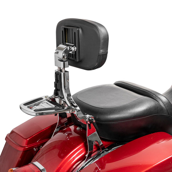 2014 - 2024 Harley Touring Steel & Aluminum Passenger Driver Backrest Multi - Purpose Adjustable Backrest - Mofun - 90302161