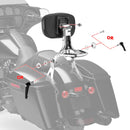 2014 - 2024 Harley Touring Steel & Aluminum Passenger Driver Backrest Multi - Purpose Adjustable Backrest - Mofun - 90302161