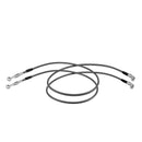 2014 - 2024 Harley Touring w/ ABS 64.5" Stock Length Stainless Steel Hydraulic Front ABS Lower Brake Line Kit - Mofun - 90110121