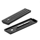 2014 - 2024 Street Glide FLHX CVO Limited FLHTKSE Black Aluminum Saddlebag Latch Cover | Horizontal Stripes - Mofun - 90705014