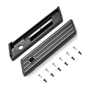 2014 - 2024 Street Glide FLHX CVO Limited FLHTKSE Black Aluminum Saddlebag Latch Cover | Horizontal Stripes - Mofun - 90705014