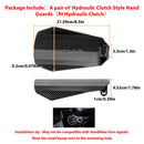 2014 - 2025 Harley Touring Road King Street Glide Carbon Fiber Hydraulic Clutch Coffin Cut Hand Guards - Mofun - 90113001