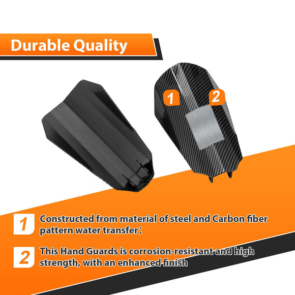 2014 - 2025 Harley Touring Road King Street Glide Carbon Fiber Hydraulic Clutch Coffin Cut Hand Guards - Mofun - 90113001