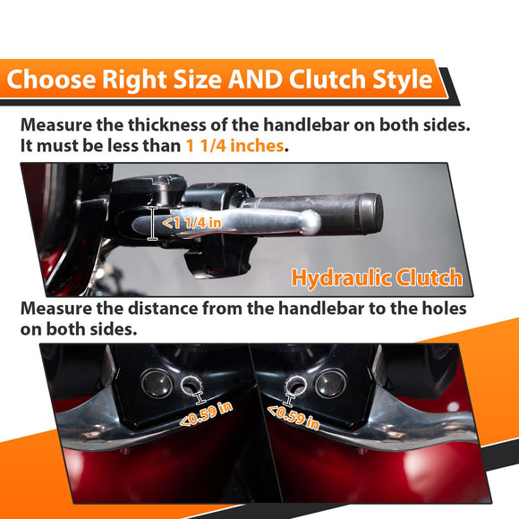 2014 - 2025 Harley Touring Road King Street Glide Carbon Fiber Hydraulic Clutch Coffin Cut Hand Guards - Mofun - 90113001