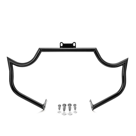 2014 - 2025 Indian Chieftain Springfield Roadmaster Gloss Black Mustache - sharp Front Engine Guard Crash Bar - Mofun - 90201088