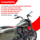 2014 - 2025 Indian Chieftain Springfield Roadmaster Gloss Black Mustache - sharp Front Engine Guard Crash Bar - Mofun - 90201088