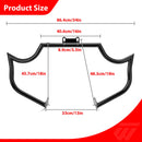 2014 - 2025 Indian Chieftain Springfield Roadmaster Gloss Black Mustache - sharp Front Engine Guard Crash Bar - Mofun - 90201088