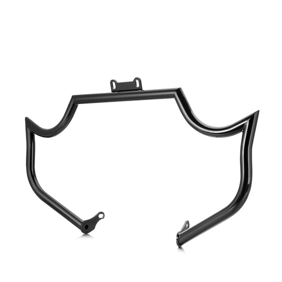 2014 - 2025 Indian Chieftain Springfield Roadmaster Gloss Black Mustache - sharp Front Engine Guard Crash Bar - Mofun - 90201088