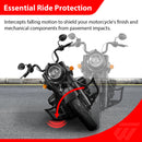 2014 - 2025 Indian Chieftain Springfield Roadmaster Gloss Black Mustache - sharp Front Engine Guard Crash Bar - Mofun - 90201088