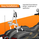 2014 - 2025 Indian Roadmaster/Chieftain/Pursuit/Challenger/Springfield/Vintage Chrome 23" Passenger Backrest Sissy Bar w/ Luggage Rack - Mofun - 90302193