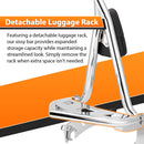 2014 - 2025 Indian Roadmaster/Chieftain/Pursuit/Challenger/Springfield/Vintage Chrome 23" Passenger Backrest Sissy Bar w/ Luggage Rack - Mofun - 90302193