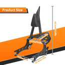 2014 - 2025 Indian Roadmaster/Chieftain/Pursuit/Challenger/Springfield/Vintage Gloss Black 23" Passenger Backrest Sissy Bar w/ Luggage Rack - Mofun - 90302194