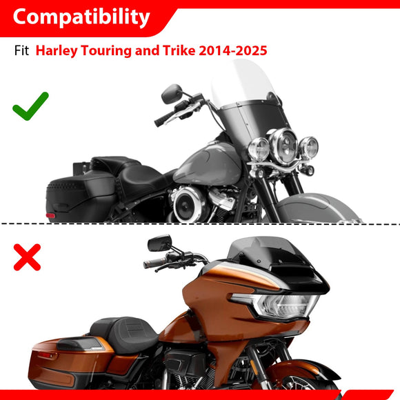 2014 - 2026 Harley Touring Models Motorcycle Brake Shifter Levers Diamond Armor Floorboards Kit - Mofun - 90409002