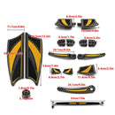2014 - 2026 Harley Touring Models Motorcycle Brake Shifter Levers Diamond Armor Floorboards Kit - Mofun - 90409002