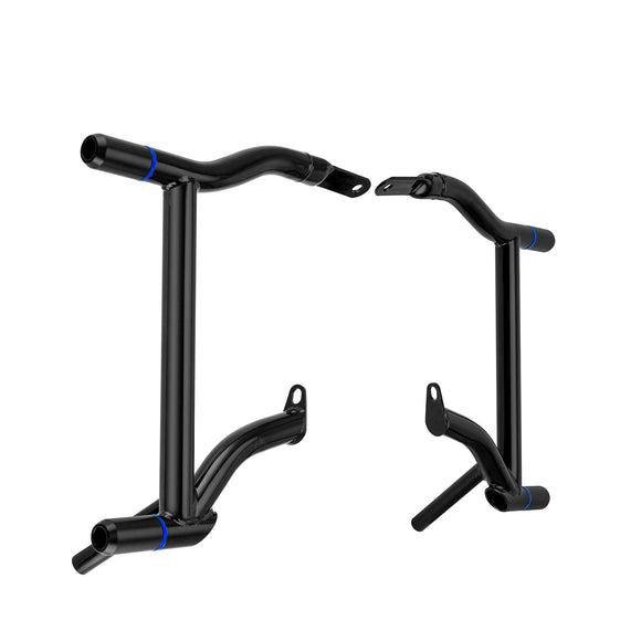 2014+ Harley Street Glide Electra Glide Black Steel Rear SaddleBag Guards Crash Bar - Mofun - 90202027