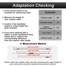 2015 - 2017 Harley Softail Deluxe/Fat Boy Extended Length ABS Upper Hydraulic Front Brake Line Kit for 16" - 18" Handlebar - Mofun - 90110384