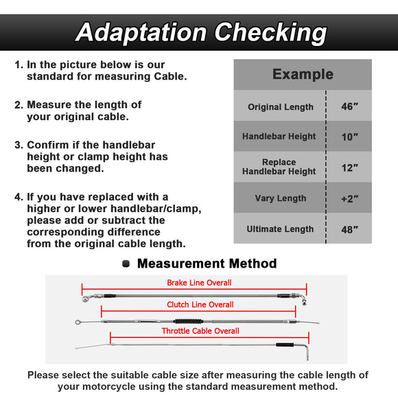 2015 - 2017 Harley Softail Deluxe/Fat Boy Extended Length ABS Upper Hydraulic Front Brake Line Kit for 16" - 18" Handlebar - Mofun - 90110384