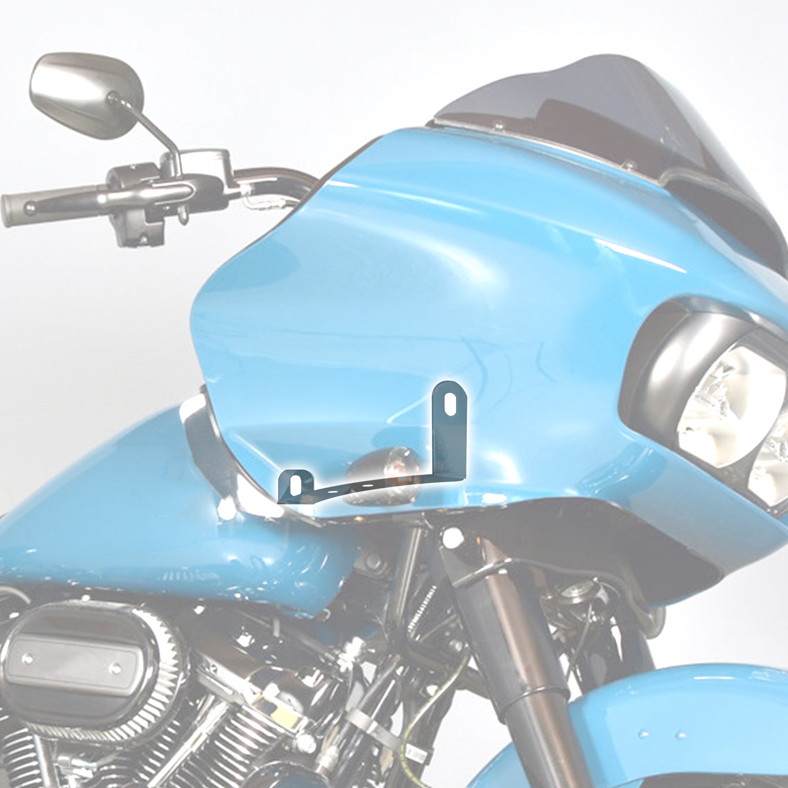 2015 - 2023 Harley Road Glide FLTR FLTRX FLTRU FLTRXS Fairing Support Mount Bracket Kit - Mofun - 90212018