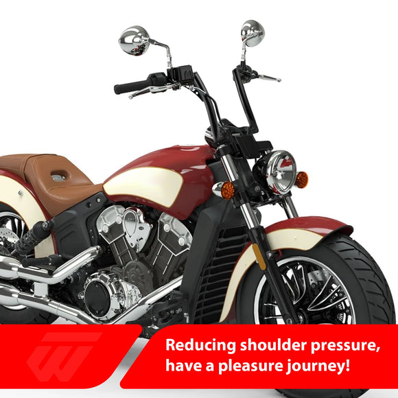 2015 - 2024 Indian Scout Black APE Hanger Bar - Sharp Handlebar - Mofun - 90101534