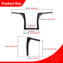 2015 - 2024 Indian Scout Black APE Hanger Bar - Sharp Handlebar - Mofun - 90101534