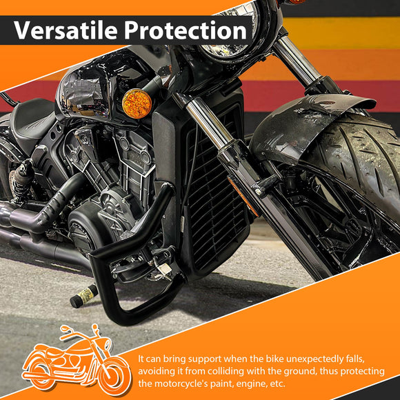 2015 - 2024 Indian Scout Bobber/Sixty/Rogue Front Highway Engine Guard Crash Bar, Sharp Angle - Mofun - 90201091