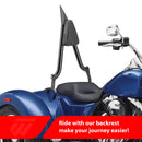 2015 - 2025 Harley FLTR FreeWheeler & 2023 - 2025 Road Glide 3 FLTRT Models Gloss Black 24.5" Passenger Backrest Sissy Bar - Mofun - 90302190