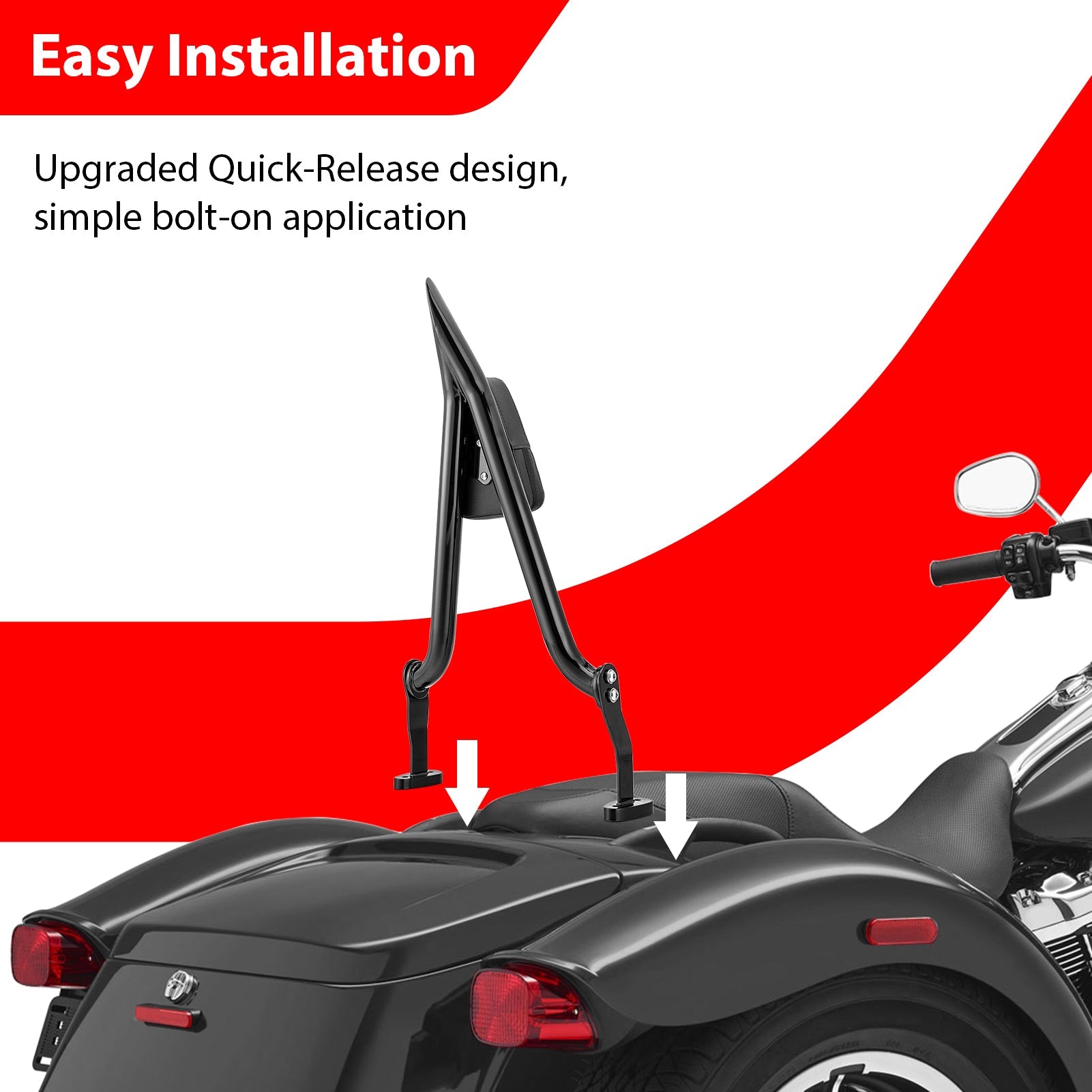 2015 - 2025 Harley FLTR FreeWheeler & 2023 - 2025 Road Glide 3 FLTRT Models Gloss Black 24.5