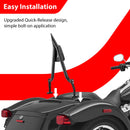 2015 - 2025 Harley FLTR FreeWheeler & 2023 - 2025 Road Glide 3 FLTRT Models Gloss Black 24.5" Passenger Backrest Sissy Bar - Mofun - 90302190