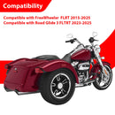 2015 - 2025 Harley FLTR FreeWheeler & 2023 - 2025 Road Glide 3 FLTRT Models Gloss Black 24.5" Passenger Backrest Sissy Bar - Mofun - 90302190