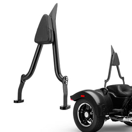 2015 - 2025 Harley FLTR FreeWheeler & 2023 - 2025 Road Glide 3 FLTRT Models Gloss Black 24.5" Passenger Backrest Sissy Bar - Mofun - 90302190