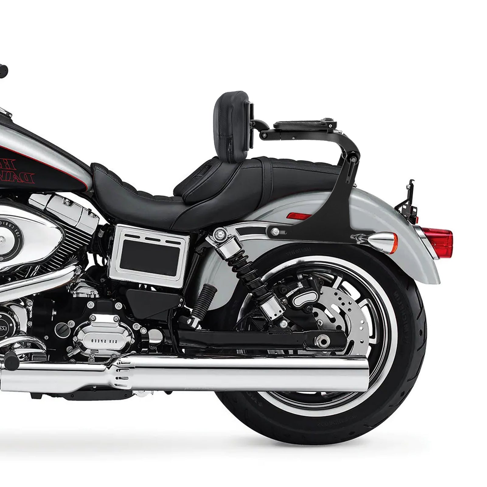 2016 - 2017 Dyna Low Rider FXDLS Street Bob FXDB Gloss Black Multi - Purpose Adjustable Backrest - Mofun - 90302170