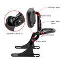 2016 - 2017 Dyna Low Rider FXDLS Street Bob FXDB Gloss Black Multi - Purpose Adjustable Backrest - Mofun - 90302170