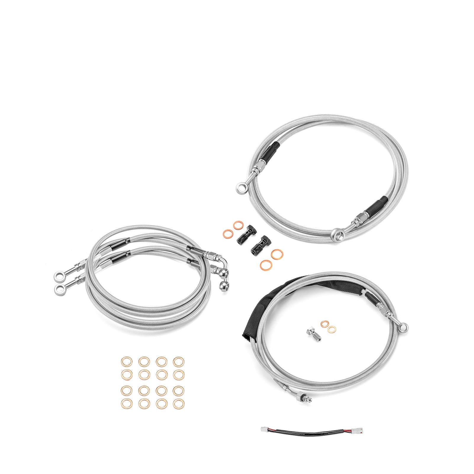 2017 - 2020 Haley Touring w/ABS Models TBW&Clutch line&Front Brake Line Kit (for 12