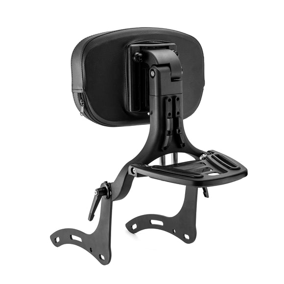 2017 - 2025 Honda Rebel 300 500 Matte Black Multi - function Foldable Adjustable Backrest - Mofun - 90302167