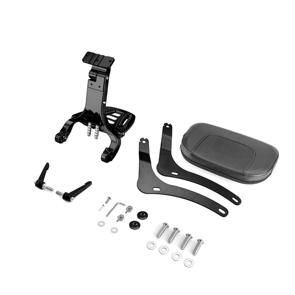 2006 - 2025 Kawasaki Vulcan 900 Matte Black Multi - Function Adjustable Foldable Backrest - Mofun - 90302166