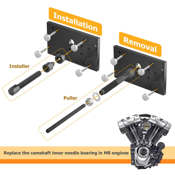 2017+ M8 Milwaukee Eight Engine Camshaft Needle Bearing Remover & Installer - Mofun - HD035 - A