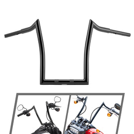 2018 - 2023 Harley Softail Fat Bob FXFB/S Breakout FXBR/S Gloss Black 1.25" Clamp 13.5" Rise APE Hanger Bar - Sharp Handlebar - Mofun - 90101472