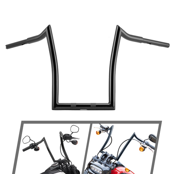 2018 - 2023 Harley Softail Fat Bob FXFB/S Breakout FXBR/S Gloss Black 1.25" Clamp 13.5" Rise APE Hanger Bar - Sharp Handlebar - Mofun - 90101472