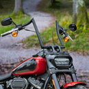 2018 - 2023 Harley Softail Fat Bob FXFB/S Breakout FXBR/S Gloss Black 1.25" Clamp 13.5" Rise APE Hanger Bar - Sharp Handlebar - Mofun - 90101472