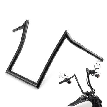2018 - 2023 Harley Softail Fat Bob FXFB/S Breakout FXBR/S Gloss Black 1.25" Clamp 15.5" Rise APE Hanger Bar - Sharp Handlebar - Mofun - 90101474