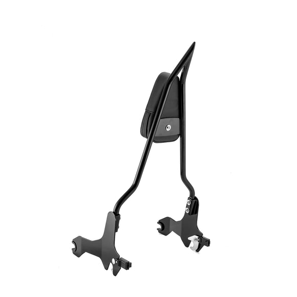 2018 - 2024 Harley Softail Fat Bob 114 FXFB FXFBS Gloss Black 24" Quick Detachable Passenger Sissy Bar Backrest - Mofun - 90302125